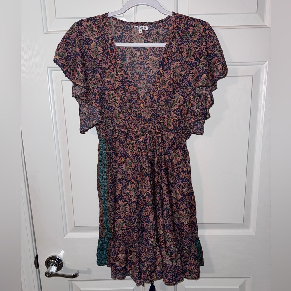 Chic Floral Ruffle Mini Dress